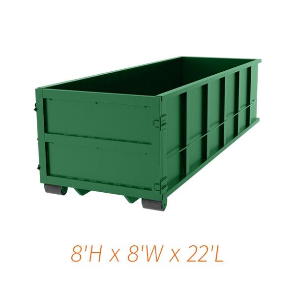 you can typically rent a 40-yard dumpster for up to 7-10 days, depending on the service provider